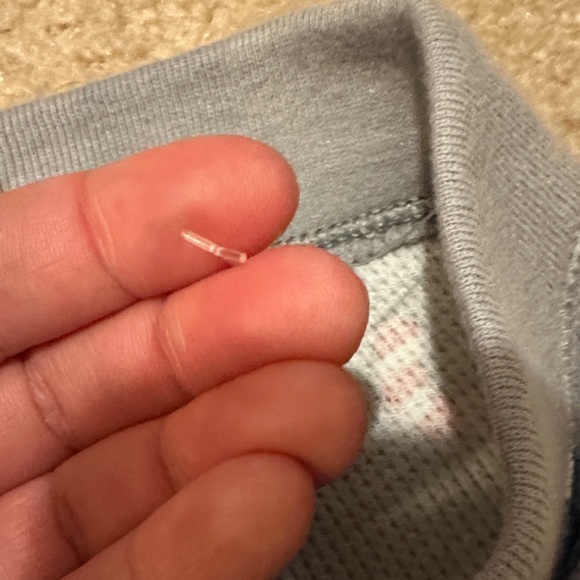 Old Navy Gray Candy Cane Print Thermal Holiday Sleep Leggings Christmas Pajamas - Picture 6 of 12